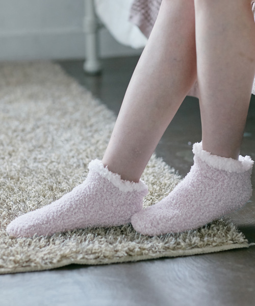 CROSSPLUS ONLINE（クロスプラスオンライン）の「【LAFUKU】マシュマロニットルームシューズ（ラフク）（その他ルームウェア・レディース・グレイッシュブルー/モカ/ベージュ/ブラウン/ラベンダー/ライトグリーン・フリー）」の8枚目の写真