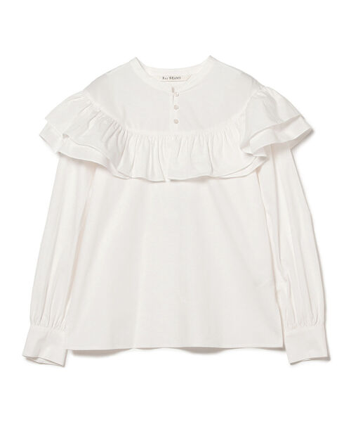 Ray BEAMS（レイビームス）の「Ray BEAMS / フリル ヨーク ブラウス（シャツ/ブラウス・レディース・ブラック/クリーム/ホワイト・ONE SIZE）」の21枚目の写真