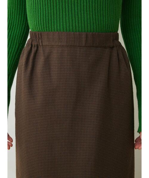 Green　Parks（グリーンパークス）の「・SUGAR SPOONチェックギャザーキリカエスカート（スカート・レディース・チャコールグレー/ブラウン・FREE）」の8枚目の写真