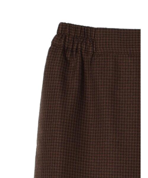 Green　Parks（グリーンパークス）の「・SUGAR SPOONチェックギャザーキリカエスカート（スカート・レディース・チャコールグレー/ブラウン・FREE）」の14枚目の写真