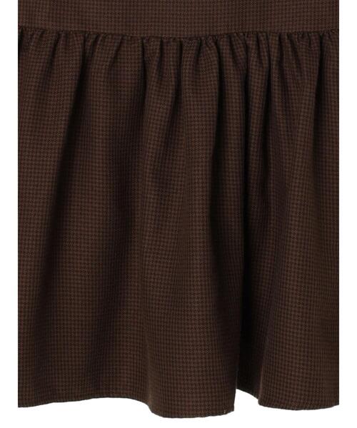 Green　Parks（グリーンパークス）の「・SUGAR SPOONチェックギャザーキリカエスカート（スカート・レディース・チャコールグレー/ブラウン・FREE）」の15枚目の写真