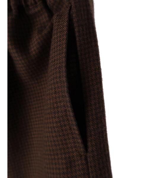 Green　Parks（グリーンパークス）の「・SUGAR SPOONチェックギャザーキリカエスカート（スカート・レディース・チャコールグレー/ブラウン・FREE）」の17枚目の写真