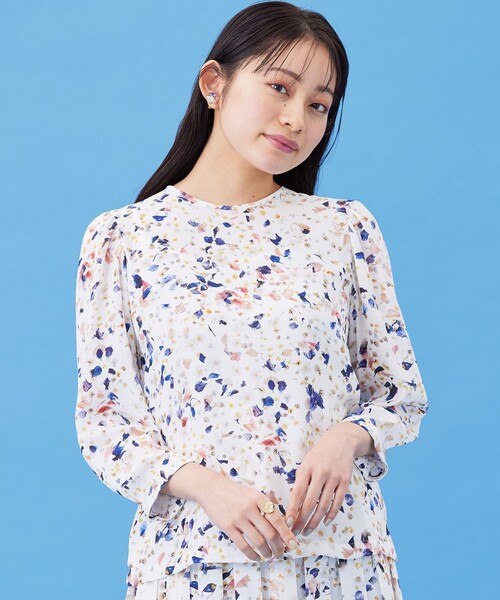 ANEVER（アンエバー）の「洗える【NEW SEDUM】ブラウス（シャツ/ブラウス・レディース・ホワイト系/ブラック系・38）」の2枚目の写真