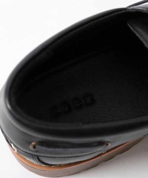 coen（コーエン）の「デッキモカシンシューズ（モカシン/デッキシューズ・メンズ・ブラック/ダークブラウン・26cm/27cm/28cm）」の9枚目の写真