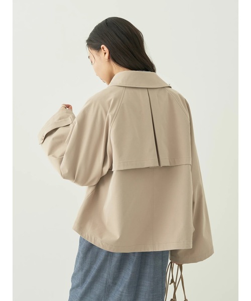 earth music&ecology（アースミュージックアンドエコロジー）の「ショートトレンチコート（トレンチコート・レディース・ベージュ/ネイビー/その他8・FREE）」の19枚目の写真