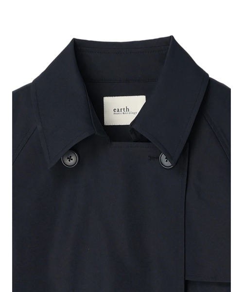 earth music&ecology（アースミュージックアンドエコロジー）の「ショートトレンチコート（トレンチコート・レディース・ベージュ/ネイビー/その他8・FREE）」の6枚目の写真