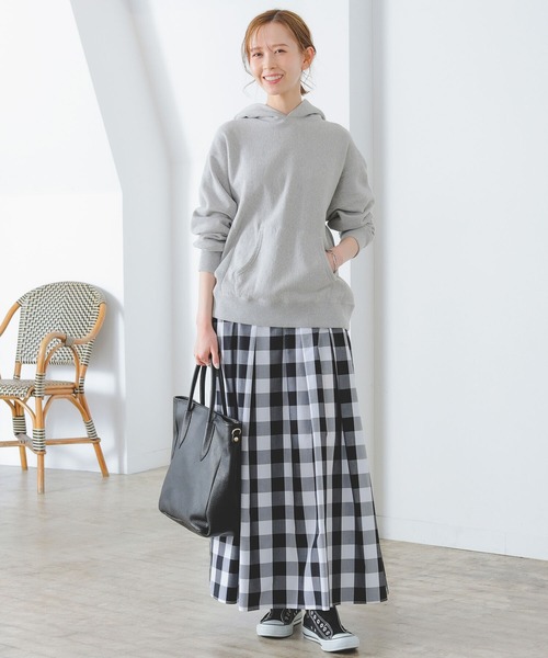 B:MING by BEAMS（ビーミングバイビームス）の「B:MING by BEAMS / ギンガム & ドット スカート（スカート・レディース・ホワイト系その他/ブラウン系その他/ネイビー系/ダークブラウン・SMALL/MEDIUM/LARGE）」の5枚目の写真