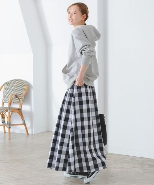 B:MING by BEAMS（ビーミングバイビームス）の「B:MING by BEAMS / ギンガム & ドット スカート（スカート・レディース・ホワイト系その他/ブラウン系その他/ネイビー系/ダークブラウン・SMALL/MEDIUM/LARGE）」の6枚目の写真