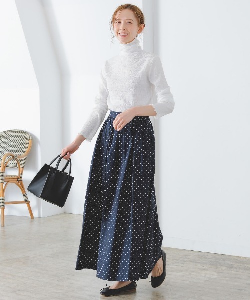 B:MING by BEAMS（ビーミングバイビームス）の「B:MING by BEAMS / ギンガム & ドット スカート（スカート・レディース・ホワイト系その他/ブラウン系その他/ネイビー系/ダークブラウン・SMALL/MEDIUM/LARGE）」の15枚目の写真