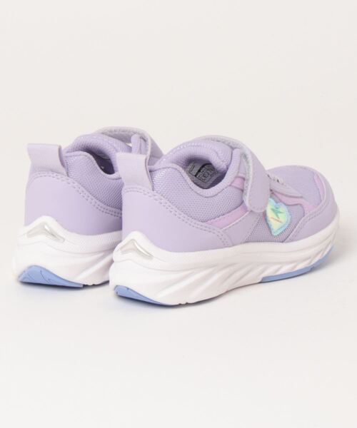 瞬足（シュンソク）の「瞬足 シュンソク REHOVER【幅広3E/軽量】キッズ スニーカー 子供靴 キッズシューズ 運動靴(リホーバー) LJ-765（スニーカー・キッズ・パープル系その他/サックスブルー/ブラック・21.5cm/20.0cm/18.5cm/18.0cm/19.5cm/19.0cm/23.0cm/17.5cm/16.0cm/16.5cm/22.0cm/17.0cm/22.5cm/21.0cm/20.5cm）」の5枚目の写真