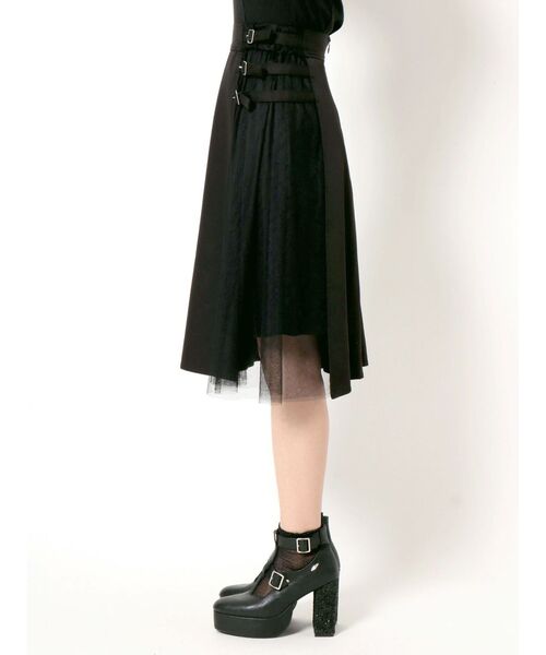 EATME（イートミー）の「トリプルベルトチュールコンビフレアスカート（スカート・レディース・ブラック/ピンク/その他1・SMALL/MEDIUM）」の17枚目の写真