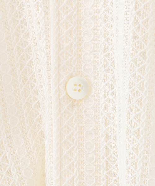 トップス JieDa \"LACE SHIRT\" - IVORY JieDa LACE SHIRT - IVORY