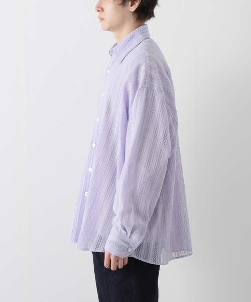 トップス JieDa \"LACE SHIRT\" - IVORY JIEDA / ジエダ】LACE SHIRT（シャツ／ブラウス）｜PULP（パルプ