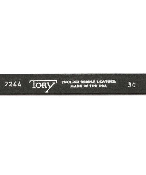 TORY LEATHER（トリーレザー）の「TORY LEATHER/トリーレザー　3/4 inch 3-Piece Silver Buckle Set Belt　レザーベルト（ベルト・メンズ・ブラック・34/32/30/28）」の8枚目の写真