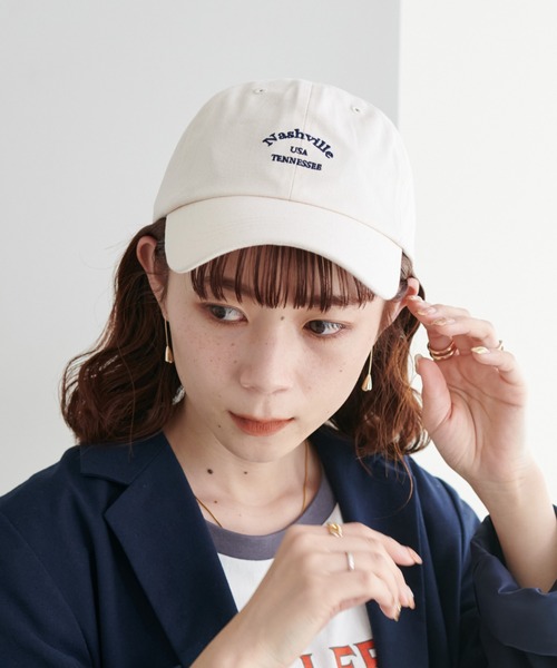 DISCOAT（ディスコート）の「アーチロゴCAP（キャップ・レディース・ネイビー/オフホワイト/ブルー/グレイッシュベージュ・FREE）」の13枚目の写真