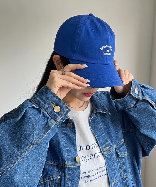 DISCOAT（ディスコート）の「アーチロゴCAP（キャップ・レディース・ネイビー/オフホワイト/ブルー/グレイッシュベージュ・FREE）」の10枚目の写真