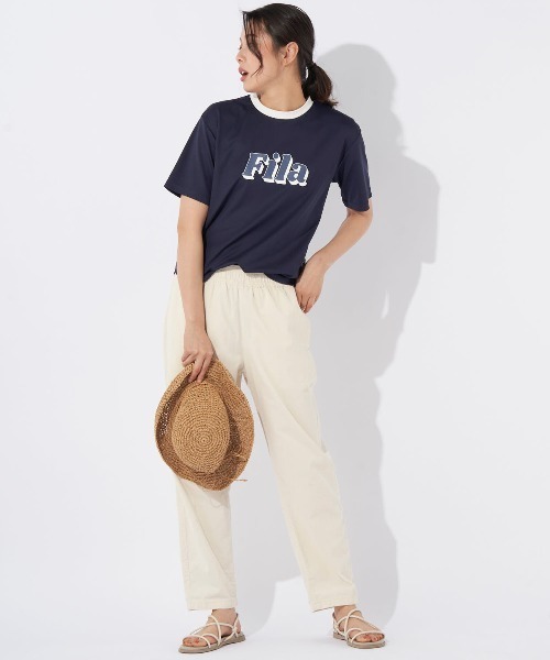 FILA(フィラ)の「【FILA:フィラ】レディース接触冷感アクアTシャツ 水陸両用(Tシャツ/カットソー・レディース・オフホワイト/ワインレッド/ネイビー/ブラック・LARGE/MEDIUM)」の20枚目の写真