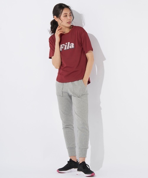 FILA(フィラ)の「【FILA:フィラ】レディース接触冷感アクアTシャツ 水陸両用(Tシャツ/カットソー・レディース・オフホワイト/ワインレッド/ネイビー/ブラック・LARGE/MEDIUM)」の13枚目の写真