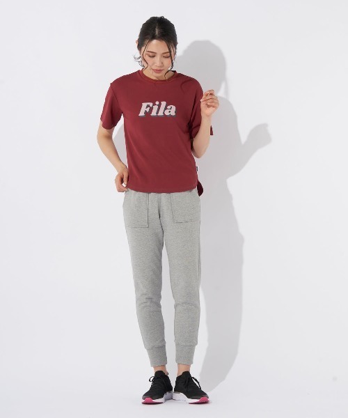 FILA(フィラ)の「【FILA:フィラ】レディース接触冷感アクアTシャツ 水陸両用(Tシャツ/カットソー・レディース・オフホワイト/ワインレッド/ネイビー/ブラック・LARGE/MEDIUM)」の11枚目の写真