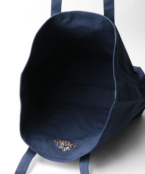 BEAUTY&YOUTH UNITED ARROWS（ビューティーアンドユースユナイテッドアローズ）の「＜BEAUTY&YOUTH by LOGO LINE＞ロゴライン エンブロイダリー トートバッグ（トートバッグ・レディース・ホワイト/ネイビー・FREE）」の11枚目の写真