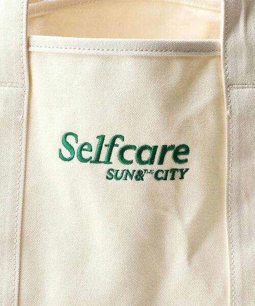 BEAUTY&YOUTH UNITED ARROWS（ビューティーアンドユースユナイテッドアローズ）の「＜BEAUTY&YOUTH by LOGO LINE＞ロゴライン エンブロイダリー トートバッグ（トートバッグ・レディース・ホワイト/ネイビー・FREE）」の17枚目の写真