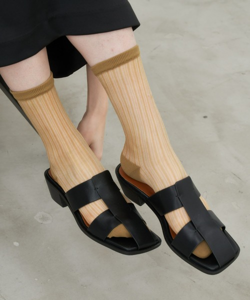 Aunt Marie's(アントマリーズ)の「シアーストライプソックス(ソックス/靴下・レディース・ブラック/ホワイト/カーキ/ピンク・FREE)」の20枚目の写真