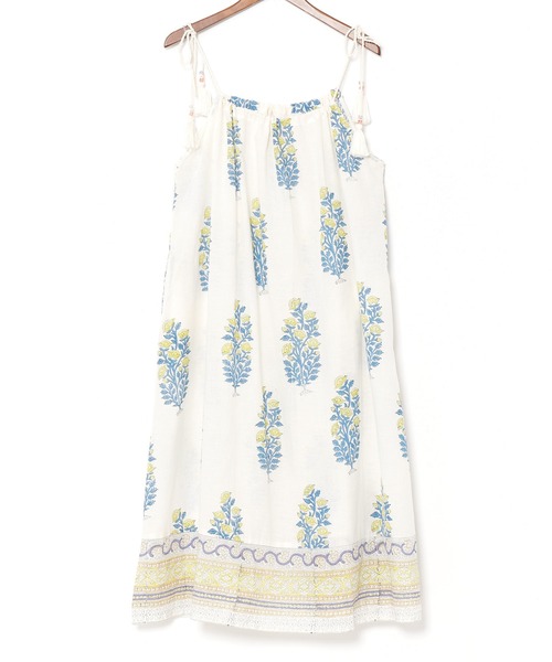 チャイハネ（チャイハネ）の「【チャイハネ】ブロリキャミワンピース（ワンピース・レディース・ブルー/グレー/レッド/ホワイト・FREE）」の2枚目の写真