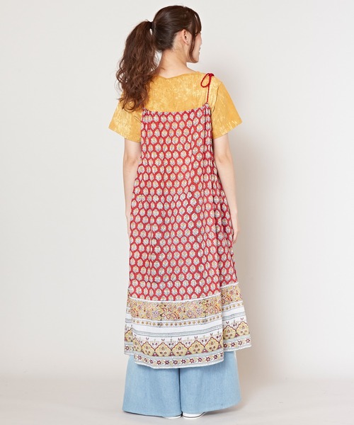 チャイハネ（チャイハネ）の「【チャイハネ】ブロリキャミワンピース（ワンピース・レディース・ブルー/グレー/レッド/ホワイト・FREE）」の15枚目の写真