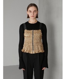 LA PEAU DE GEM ラポドゥジェム モールビスチェ ホワイト LA PEAU DE GEM（ラポドゥジェム）の「【LA PEAU DE GEM