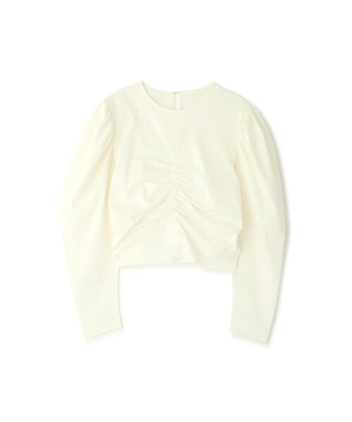JILL STUART(ジルスチュアート)の「◆フロントギャザーショートトップス(Tシャツ/カットソー・レディース・ホワイト/ブラック/ブルー・FREE)」の9枚目の写真