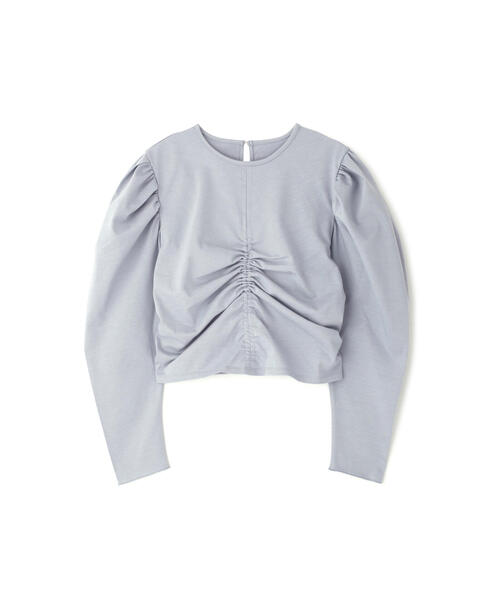 JILL STUART(ジルスチュアート)の「◆フロントギャザーショートトップス(Tシャツ/カットソー・レディース・ホワイト/ブラック/ブルー・FREE)」の14枚目の写真