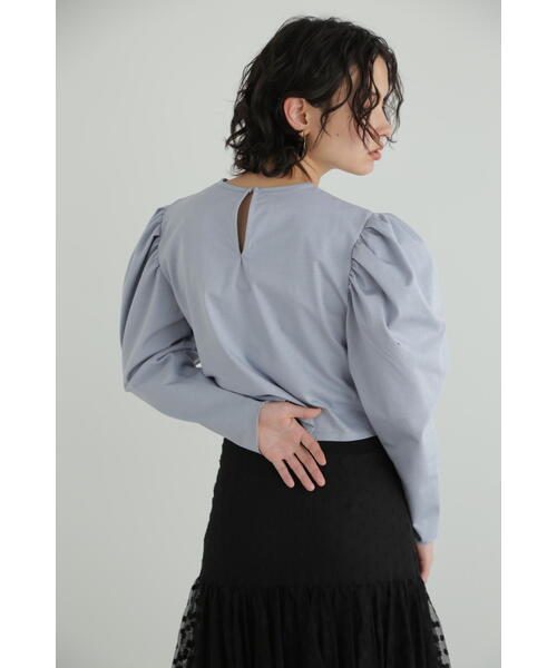 JILL STUART(ジルスチュアート)の「◆フロントギャザーショートトップス(Tシャツ/カットソー・レディース・ホワイト/ブラック/ブルー・FREE)」の20枚目の写真