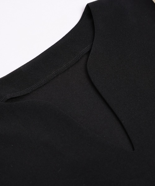 AMELY（エミリー）の「シフォンスリーブワンピース（ワンピース・レディース・ブラック/ベージュ・M/L）」の8枚目の写真