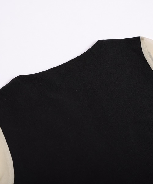 AMELY（エミリー）の「シフォンスリーブワンピース（ワンピース・レディース・ブラック/ベージュ・M/L）」の13枚目の写真
