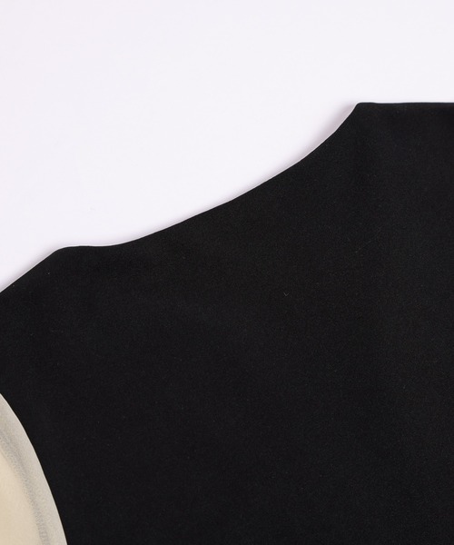 AMELY（エミリー）の「シフォンスリーブワンピース（ワンピース・レディース・ブラック/ベージュ・M/L）」の14枚目の写真