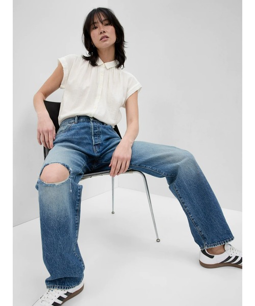 GAP（ギャップ）の「クリンクルガーゼ シャツ（シャツ/ブラウス