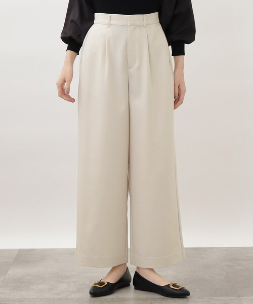 grove（グローブ）の「◆キレイ見え素材の優秀ワイドパンツ（その他パンツ・レディース・ダークグリーン/ライトグレー/ブラック・02/03/04/05/01）」の20枚目の写真