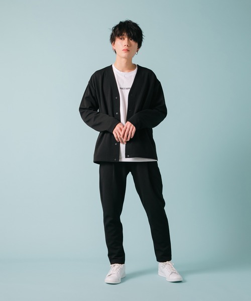 UNIIT(ユニット)の「ドライタッチ 吸水速乾 ストレッチ イージーケア ドライリップル タックイージーパンツ(その他パンツ・メンズ・ネイビー/ベージュ/ブラック・MEDIUM/X-LARGE/LARGE)」の5枚目の写真
