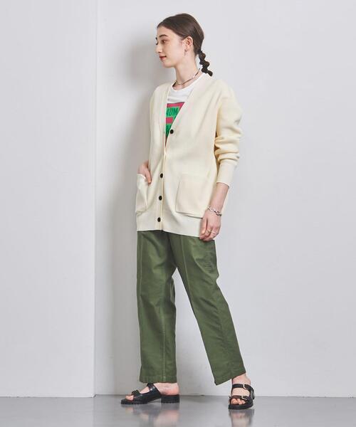 UNITED ARROWS(ユナイテッドアローズ)の「P アゼ Vネック カーディガン(カーディガン/ボレロ・レディース・ベージュ/オフホワイト・FREE)」の10枚目の写真