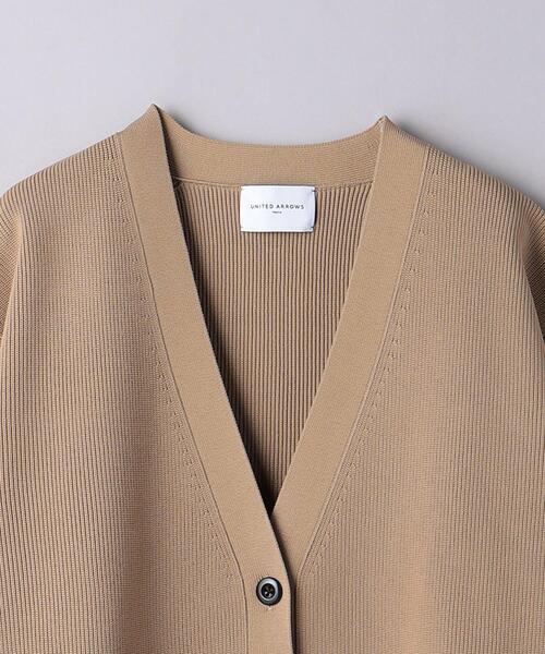 ユナイテッドアローズ キャメル カーディガン ユナイテッドアローズ UWSC アゼ Vネック カーディガン キャメル