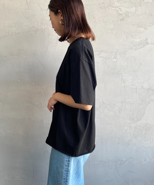 FUNG（ファング）の「[FUNG/ファング] I LOVE YOU カットオフプリントTシャツ（Tシャツ/カットソー・レディース・ブラック/ホワイト・M）」の8枚目の写真