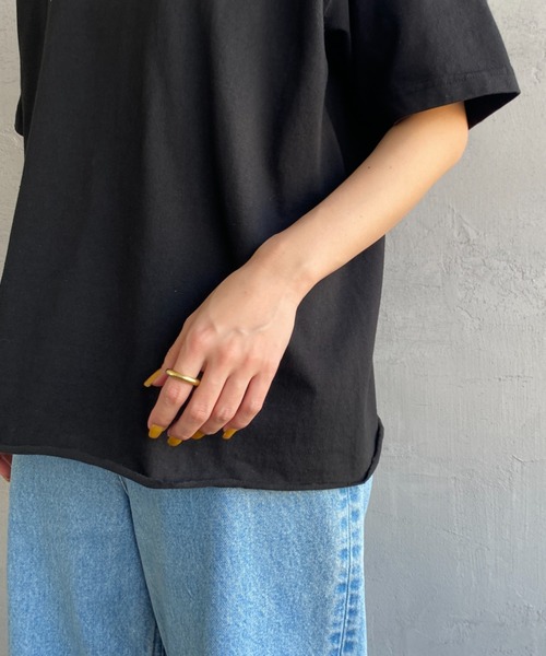 FUNG（ファング）の「[FUNG/ファング] I LOVE YOU カットオフプリントTシャツ（Tシャツ/カットソー・レディース・ブラック/ホワイト・M）」の4枚目の写真