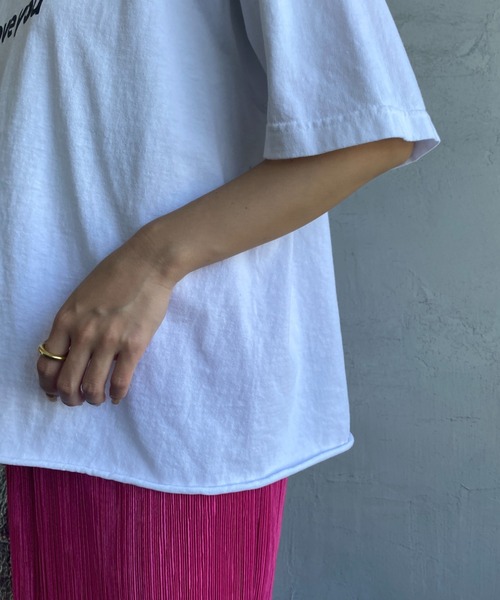 FUNG（ファング）の「[FUNG/ファング] I LOVE YOU カットオフプリントTシャツ（Tシャツ/カットソー・レディース・ブラック/ホワイト・M）」の21枚目の写真