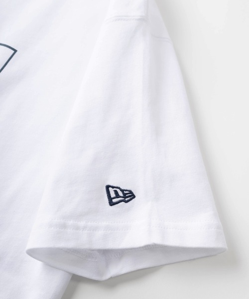 NEW ERA(ニューエラ)の「【NEW ERA/ニューエラ】Box Logo ボックスロゴ ホワイト×ネイビー プリント 半袖クルーネックTシャツ/ レギュラーフィット/ホワイト(Tシャツ/カットソー・メンズ・ホワイト・M/XL/L)」の3枚目の写真