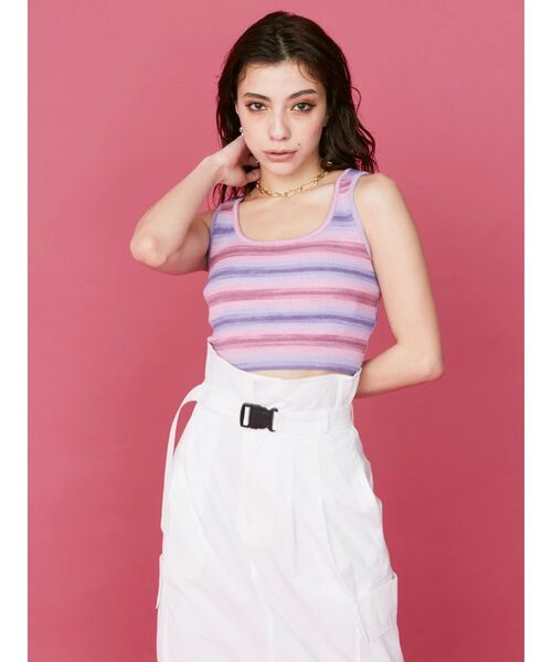 EVRIS（エヴリス）の「ベルテッドワークスカート（スカート・レディース・ブラック/ホワイト/グリーン・FREE）」の15枚目の写真