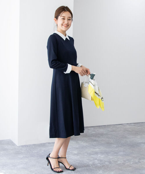 NOLLEY'S（ノーリーズ）の「衿付きポンチワンピース（ワンピース