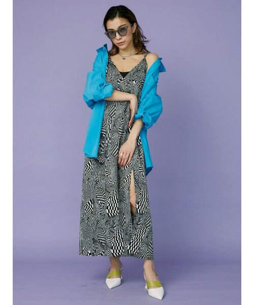 EVRIS（エヴリス）の「COLOR FRAME サングラス（サングラス・レディース・グレー/イエロー・FREE）」の6枚目の写真