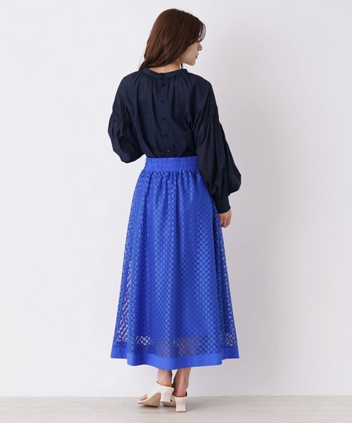 en recre（アンレクレ）の「【Mylanka】2wayボリュームスリーブブラウス（シャツ/ブラウス・レディース・オフホワイト/ダークネイビー・2）」の14枚目の写真