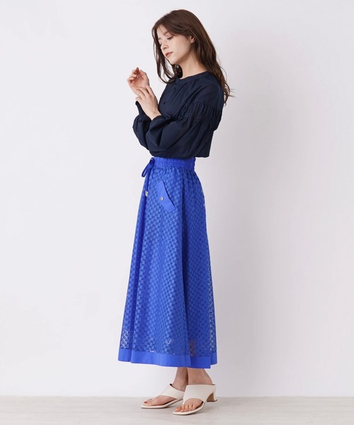 en recre（アンレクレ）の「【Mylanka】2wayボリュームスリーブブラウス（シャツ/ブラウス・レディース・オフホワイト/ダークネイビー・2）」の17枚目の写真