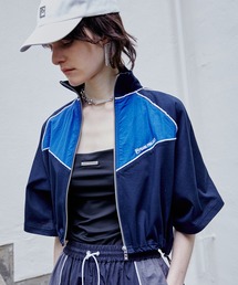 バイカラークロップドZIPトップ / Bicolor Cropped Zip Top